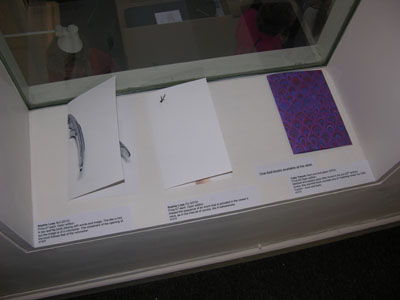 One-fold books at the New Ashgate Gallery, 2012