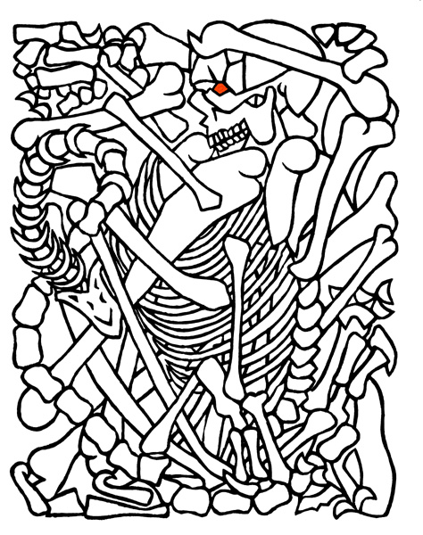 Sphinx Skeleton by Cally Trench