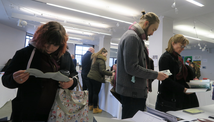 AMBruno: Cover at 21st International Contemporary Artists' Book Fair, Leeds, 2018