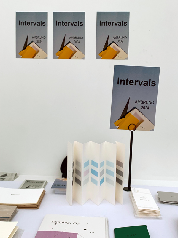 Intervals at PAGES Artist's Book Fair, Leeds 2025