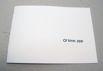 Of time: ppp by John McDowall