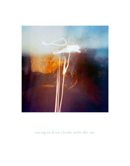 Trying to draw clouds with the sun by Kathryn Faulkner