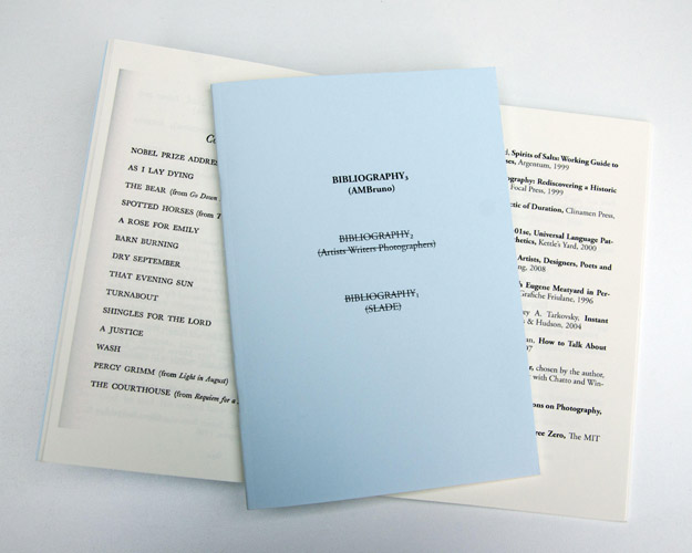 BIBLIOGRAPHY 3 (AMBruno)  by Kathryn Faulkner