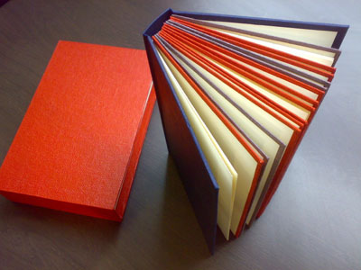 AMBruno at artists' book fairs in 2008