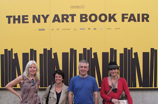 AMBruno at artists' book fairs in 2009