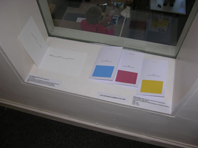 One-fold books at the New Ashgate Gallery, 2012