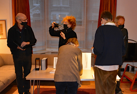 One and many pages at a very private view, London 2021