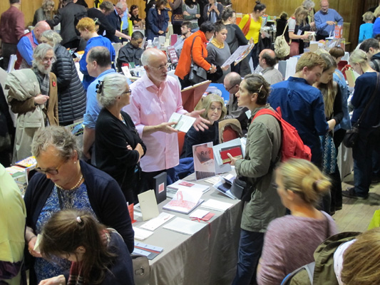 AMBruno: Red at Small Publishers Fair, London