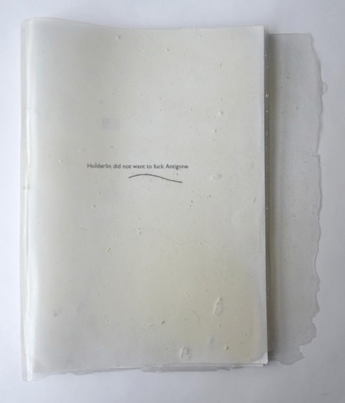 Antigone notes by Katarina Kelsey