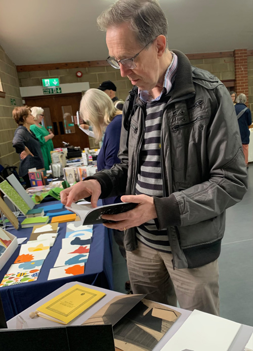 'rhythm' books at Book Arts Day, London, 2024