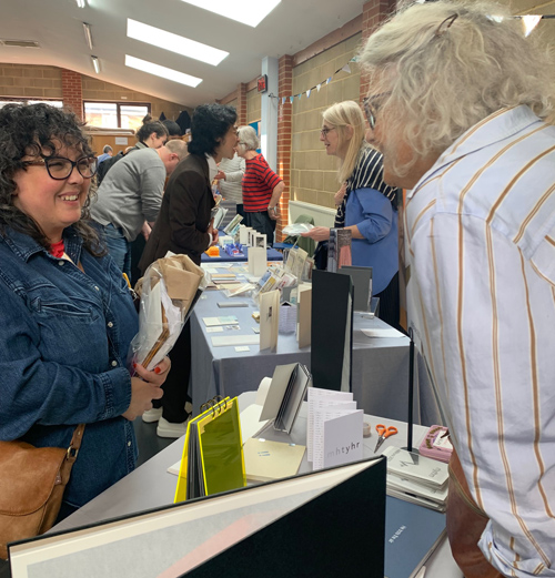 'rhythm' books at Book Arts Day, London, 2024
